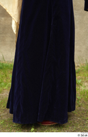  Photos Woman in Historical Dress 23 Blue dress Medieval clothing lower body 0006.jpg